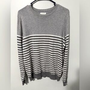 (Sold) Sonoma Gray Crewneck Sweater Classic Knit Design